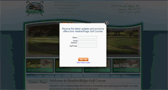 Desktop Screenshot of heatherridgegolf.com